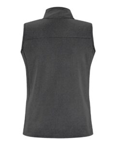 J. America 8764 Women’s Element Fleece Vest – Black (back)