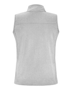 J. America 8764 Women’s Element Fleece Vest – Grey (back)