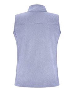 J. America 8764 Women’s Element Fleece Vest – Navy (back)