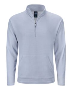 J. America 8771 Unisex Maverick Quarter-Zip Pullover – Ice Grey