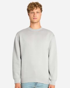Lane Seven LS14004 Unisex Premium Crewneck Sweatshirt – Dove Grey (on model)