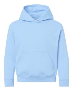 LAT 2296 Youth Hoodie Sweatshirt – Light Blue