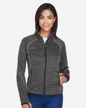 North End 78697 Women’s Flux Mélange Bonded Fleece Jacket