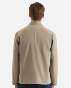 Artisan Collection by Reprime RP022 Unisex Utility 2.0 Chore Jacket – Stay Khaki (on model back)