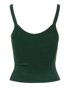 BELLA + CANVAS 1012 Women’s Micro Rib Spaghetti Strap Tank – Solid Forest Blend (back)