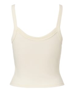 BELLA + CANVAS 1012 Women’s Micro Rib Spaghetti Strap Tank – Solid Natural Blend (back)