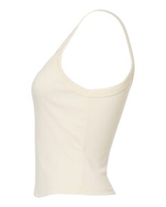 BELLA + CANVAS 1012 Women’s Micro Rib Spaghetti Strap Tank – Solid Natural Blend (side)