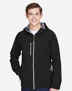 North End 88166 Men’s Prospect Two-Layer Fleece Bonded Soft Shell Hooded Jacket