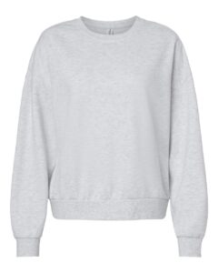 Independent Trading Co. PRM2700 Women’s California Wave Wash Sunday Crewneck Sweatshirt – Ash Heather