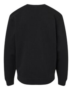 Independent Trading Co. SS3001Y Youth Midweight Crewneck Sweatshirt – Black (back)