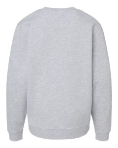 Independent Trading Co. SS3001Y Youth Midweight Crewneck Sweatshirt – Grey Heather (back)