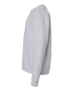 Independent Trading Co. SS3001Y Youth Midweight Crewneck Sweatshirt – Grey Heather (side)