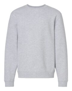 Independent Trading Co. SS3001Y Youth Midweight Crewneck Sweatshirt – Grey Heather