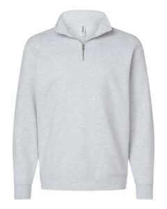 Independent Trading Co. SS4600QZ Unisex Midweight Quarter-Zip Pullover – Ash Heather
