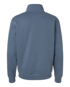 Independent Trading Co. SS4600QZ Unisex Midweight Quarter-Zip Pullover – Storm Blue (back)