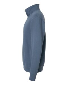 Independent Trading Co. SS4600QZ Unisex Midweight Quarter-Zip Pullover – Storm Blue (side)