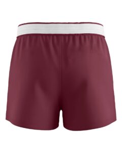 Boxercraft BW6504 Women’s Essential Spirit Shorts – Maroon (back)
