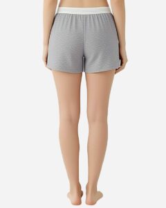 Boxercraft BW6504 Women’s Essential Spirit Shorts – Oxford Heather (on model back)