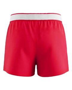 Boxercraft BW6504 Women’s Essential Spirit Shorts – True Red (back)