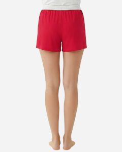 Boxercraft BW6504 Women’s Essential Spirit Shorts – True Red (on model back)