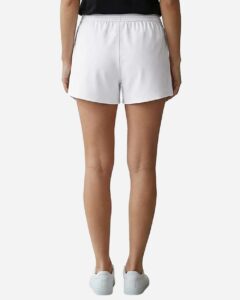 Boxercraft BW6504 Women’s Essential Spirit Shorts – White (on model back)