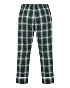 Boxercraft BW6603 Women’s Cuff Flannel Pants – Green/ White Plaid (back)