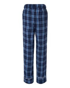 Boxercraft BW6603 Women’s Cuff Flannel Pants – Navy/ Columbia Plaid (back)