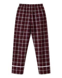Boxercraft BW6603 Women’s Cuff Flannel Pants – Varsity Maroon Oxford Plaid (back)