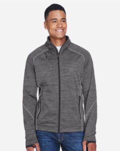 North End 88697 Men’s Flux Mélange Bonded Fleece Jacket