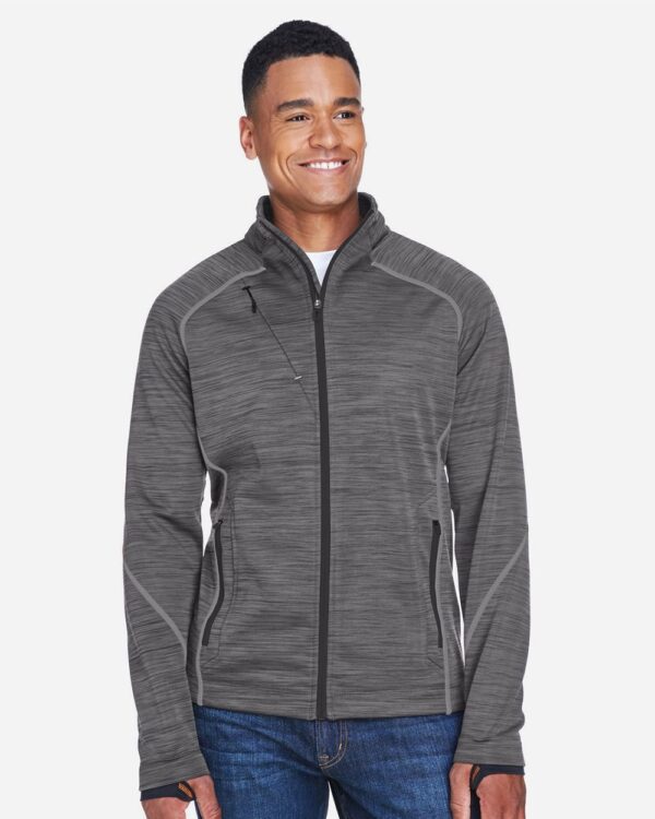 North End Men’s Flux Mélange Bonded Fleece Jacket