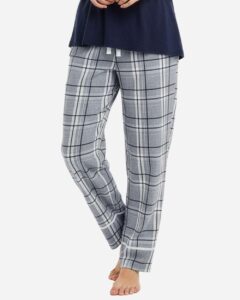 Boxercraft BW6603 Women’s Cuff Flannel Pants – Oxford Carnegie Plaid (on model)