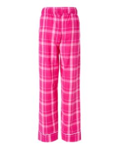 Boxercraft BW6603 Women’s Cuff Flannel Pants – Pink Carnegie Plaid (back)