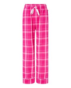 Boxercraft BW6603 Women’s Cuff Flannel Pants – Pink Carnegie Plaid