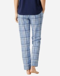 Boxercraft BW6603 Women’s Cuff Flannel Pants – Sky Blue Carnegie Plaid (back)