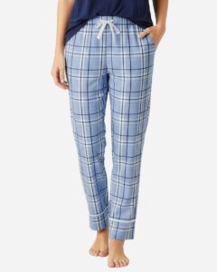 Boxercraft BW6603 Women’s Cuff Flannel Pants – Sky Blue Carnegie Plaid