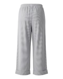 Boxercraft BW6803 Women’s Seersucker Pants – Oxford/ White Stripe (back)