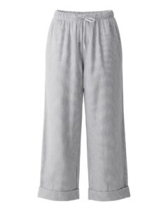 Boxercraft BW6803 Women’s Seersucker Pants – Oxford/ White Stripe