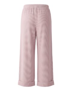 Boxercraft BW6803 Women’s Seersucker Pants – Pink/ White Stripe (back)