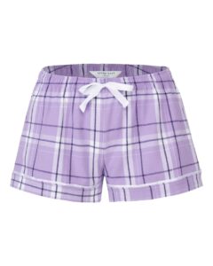 Boxercraft BY6501 Youth Flannel Shorts – Lavender Carnegie Plaid