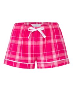 Boxercraft BY6501 Youth Flannel Shorts – Pink Carnegie Plaid
