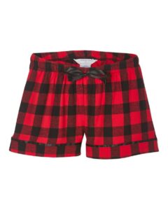 Boxercraft BY6501 Youth Flannel Shorts – Red/ Black Buffalo