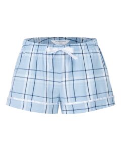 Boxercraft BY6501 Youth Flannel Shorts – Sky Blue Carnegie Plaid