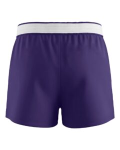 Boxercraft BY6504 Youth Essential Spirit Shorts – Purple (back)
