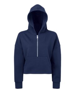 TriDri TD077 Women’s Alice Half-Zip Hooded Sweatshirt – Navy