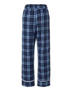 Boxercraft BY6603 Youth Wide Cuff Flannel Pants – Navy/ Columbia Plaid (back)