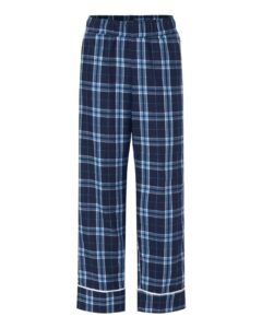 Boxercraft BY6603 Youth Wide Cuff Flannel Pants – Navy/ Columbia Plaid