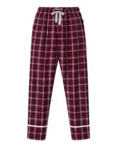 Boxercraft BY6603 Youth Wide Cuff Flannel Pants – Varsity Maroon/ Oxford