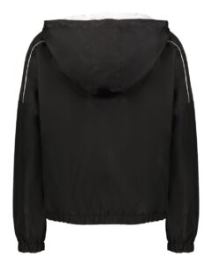Holloway 229744 Women’s Rowhouse Jacket – Black/ White (back)