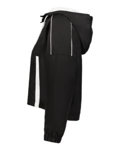 Holloway 229744 Women’s Rowhouse Jacket – Black/ White (side)
