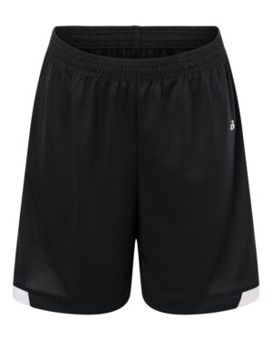 Badger 2301 Youth On The Rise Shorts – Black/ White